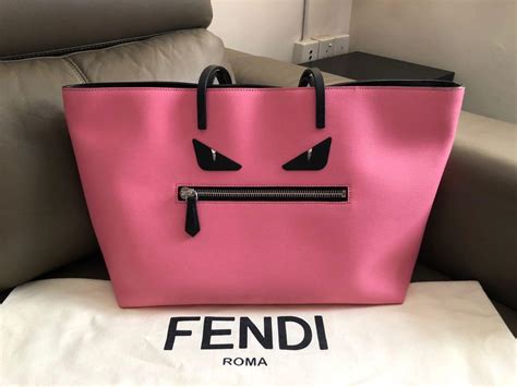 fendi monster tote purple inside|fendi mini tote bag.